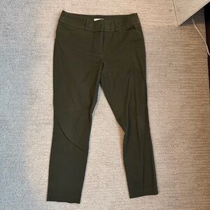 Loft Skinny Ankle Olive Green Dress Pants
